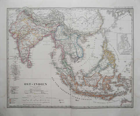 [Атлас Штилера. Восточная Индия. № 44а. Гота: Юстус Пертес, 1868.]